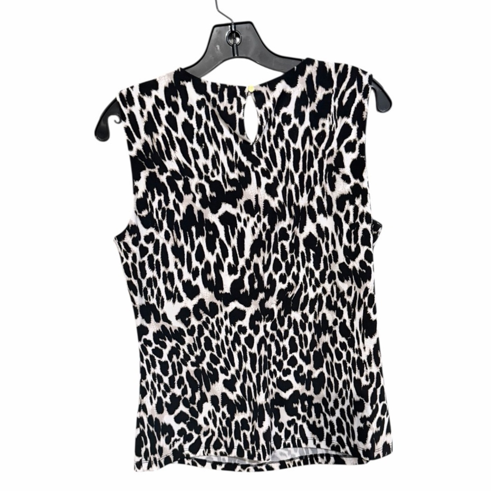 Calvin Klein Black and White Animal Print Blouse - Picture 5 of 7
